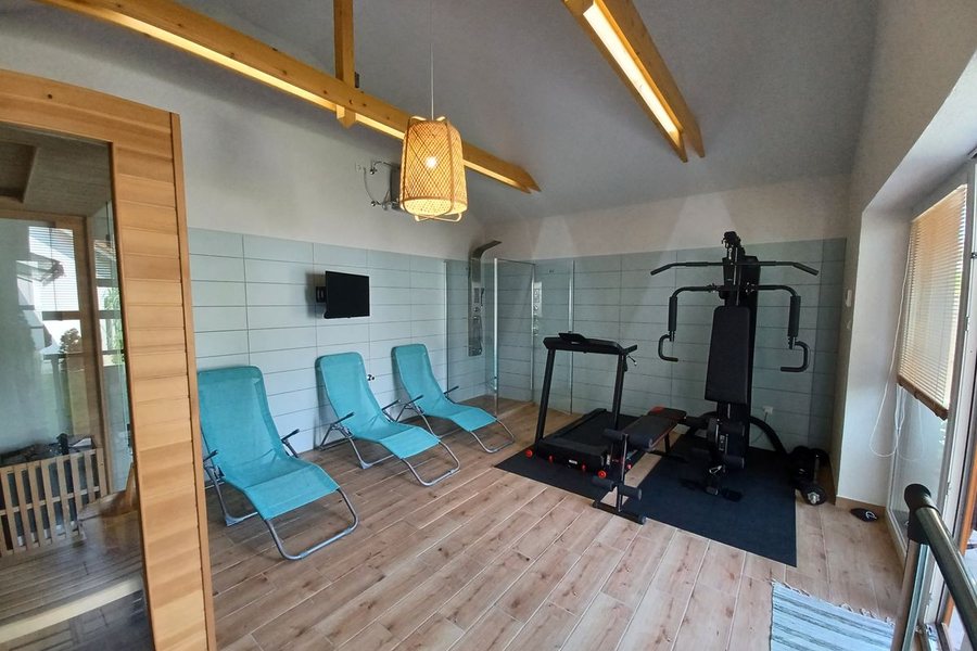 Szauna a Siófoki Apartmanok wellness részlegében